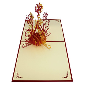 Thiệp Nổi 3D Ninrio - Madonna Lily - BT020