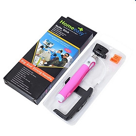 Mua Gậy Chụp Hình Homeeasy Z07-5 -  Nút Bấm Trên Thân - Hồng - Hàng Chính Hãng