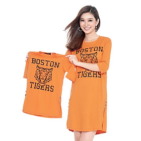 Combo Đầm Suông Mẹ Bé Cirino CB_TIGER_C In Họa Tiết Tiger – Cam