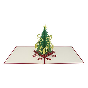 Thiệp Nổi 3D Ninrio - Christmas Tree Light - CN067