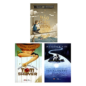 Download sách Combo Những Cuộc Phiêu Lưu Của Huckleberry Finn - Những Cuộc Phiêu Lưu Của Tom Sawyer - Đảo Giấu Vàng