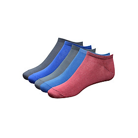 Bộ 5 Đôi Vớ Nam Cotton Không Cổ Donakein Cotton-MK5D5M001