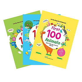 Hình ảnh Combo Lift-The-Flap - Lật Mở Khám Phá - First 100 Words + First 100 Animals + First 100 Numbers 