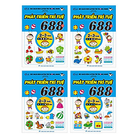 Combo Bộ Sách Rèn Luyện Trí Thông Minh - 688 Câu Đố Phát Triển Trí Tuệ 2 -3 Tuổi (Trọn Bộ 4 Tập)