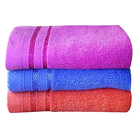 Combo 3 Khăn Tắm Cotton BaFu COMBO3CTBF1M (50 x 100 cm) - Màu Ngẫu Nhiên