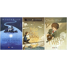 Combo Những Cuộc Phiêu Lưu Của Huckleberry Finn- Đảo Giấu Vàng - Oliver Twist (Đinh Tị Books)
