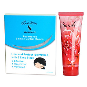 Combo 24 Miếng Dán Mụn Beaumore + Sữa Tắm Sandra's Shower Gel - Sandra - TP123 (250ml)