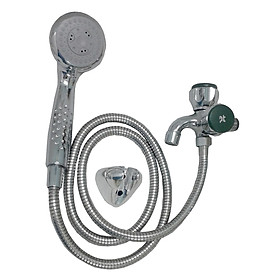 Bộ Vòi Nước Củ Sen Và Vòi Tắm Hoa Sen PT - COS 55 (Inox)