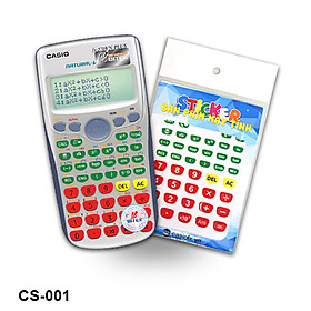 Sticker Bàn Phím Máy Tính Casiofx CS-001 (Đỏ - Xanh Lá)