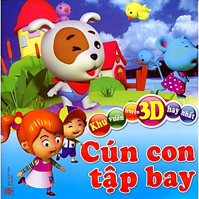 Download sách Khu Vườn Truyện 3D Hay Nhất - Cún Con Tập Bay