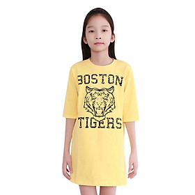Đầm Suông Bé Gái Cirino DB_TIGER_VÀ In Họa Tiết Tiger - Vàng