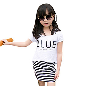 Set Đầm Và Áo Mullet Blue Bé Gái Cirino DB_BLUE_TR – Trắng