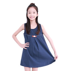 Đầm Suông Chữ A Đính Nơ Bé Gái Cirino DB_SA_XA – Xanh Đen