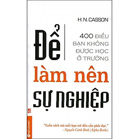 Để Làm Nên Sự Nghiệp