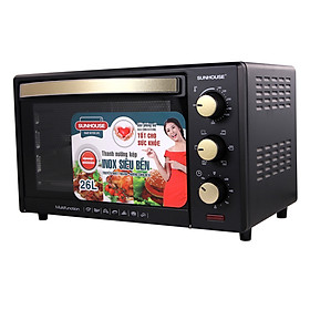 Lò Nướng Sunhouse SHD4226 - 26L (Đen) - Hàng chính hãng
