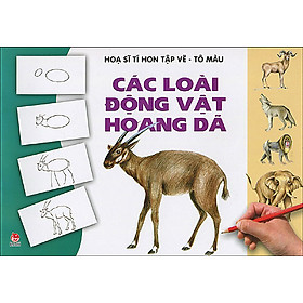 Download sách Họa Sĩ Tí Hon Tập Vẽ - Tô Màu: Các Loài Động Vật Hoang Dã (Quyển 1)