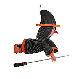 Phù Thủy Halloween Giấy Handmade Paper Craft Mẫu 1 - L