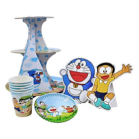 Bộ Trang Trí Tiệc Cơ Bản 2 - Doreamon Jenny Party