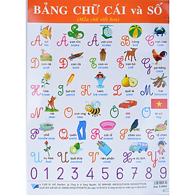 Download sách Poster Lớn - Bảng Chữ Cái Và Số (Mẫu Chữ Viết Hoa)