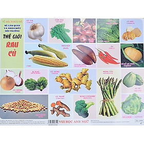 Tranh Bé Làm Quen Và Nhận Biết Môi Trường - Thế Giới Rau Củ ( Vui Học Anh Ngữ )