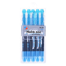 Vỉ 5 Bút Dạ Quang Thiên Long HL-03 