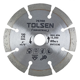 Đĩa Cắt Gạch Tolsen 76700 (100 x 16 mm)