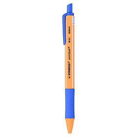 Bút Bi Bấm Stabilo Ball Point Xanh - POINT-BU