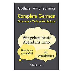 Easy Learning German Complete Grammar, Verbs And Vocabulary (3 Books In 1 - Collins Easy Learning German - German Edition)