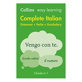 Easy Learning Italian Complete Grammar, Verbs And Vocabulary (3 Books In 1 - Collins Easy Learning Italian - Italian Edition)