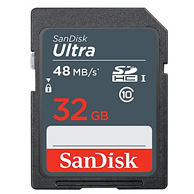 Thẻ Nhớ SD SanDisk Ultra Class 10 32GB - Hàng chính hãng