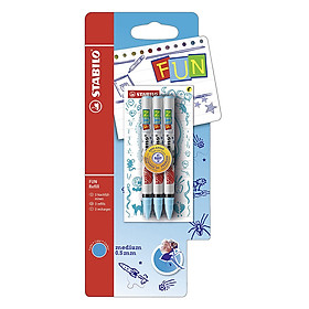 Vỉ 3 Ruột Bút Nước Stabilo FUN Refill EGR-FUN3