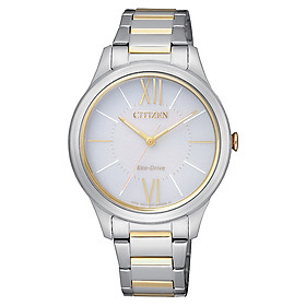 Đồng Hồ Nữ Citizen Dây Thép Không Gỉ EM0414-57A - Mặt Trắng