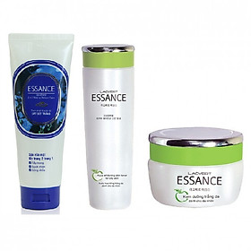 Combo Sữa Rửa Mặt Tẩy Trang Khoáng Chất Essance (80g) + Nước Hoa Hồng Essance (120ml) + Kem Dưỡng Trắng Da Essance (40g)
