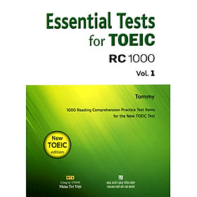 Essential Test For TOEIC RC 1000 Vol 1 (Không CD)