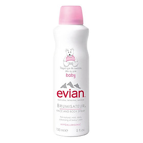 Nước Xịt Khoáng Mặt Và Toàn Thân Cho Bé Evian Baby Face And Body EV150ML (150ml)