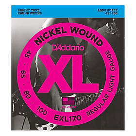 Bộ 4 Dây Đàn Guitar Bass D'Addario EXL170