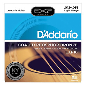 Bộ Dây Đàn Guitar Acoustic D'Addario EXP16