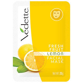 Mặt Nạ Giấy Chiết Xuất Trái Cây Vedet Chanh 25g