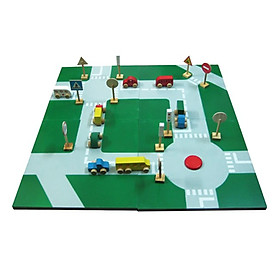 Đồ Chơi Gỗ EDUGAMES Bộ Sa Bàn Giao Thông - GA525