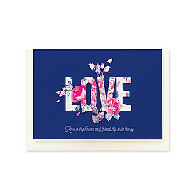 Thiệp PhotoStory Love Is The Flower And Friendship Is It Honey - GGCSLNO001134