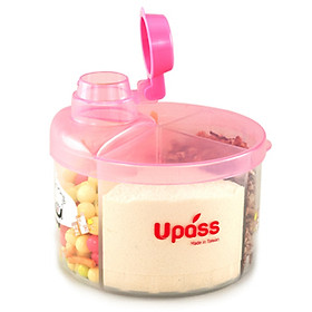 Hộp Chia Sữa Tròn 4 Ngăn Không BPA Upass UP8005CH – Hồng