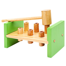 Đồ chơi gỗ xếp mô hình Vietoys bộ búa cọc VTU3-0011