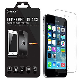 Miếng Dán Cường Lực Vmax 0.2 mm - 9H Dành Cho iPhone 5 - Hàng Chính Hãng