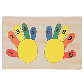 Tranh ghép bàn tay học số (20x30cm) Vietoys VT3P-0030