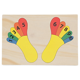 Tranh ghép bàn chân học số Vietoys VT3P-0031