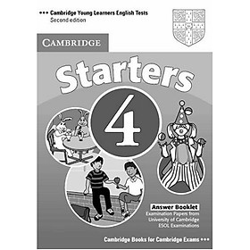 Hình ảnh Cambridge Young Learners English Tests Starters 4 Answer Booklet: Examination Papers from the University of Cambridge ESOL Examinations