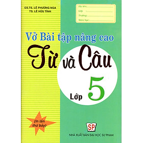 Hình ảnh sách Vở Bài Tập Nâng Cao Từ Và Câu - Lớp 5