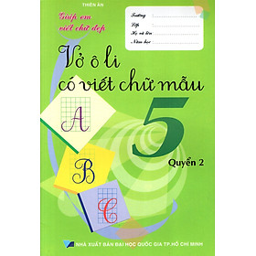 Download sách Vở Ô Li Có Viết Chữ Mẫu Lớp 5 (Quyển 2)