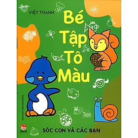 Download sách Bé Tập Tô Màu - Sóc Con Và Các Bạn