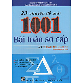 Download sách 23 Chuyên Đề Giải 1001 Bài Toán Sơ Cấp - Tập 2